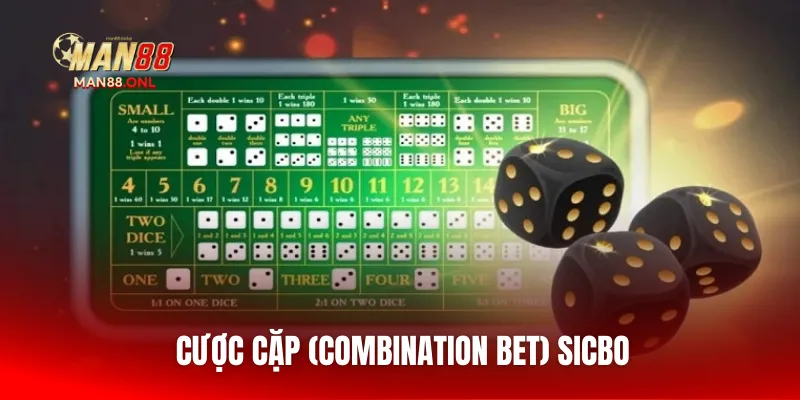 Cược cặp (Combination Bet) Sicbo