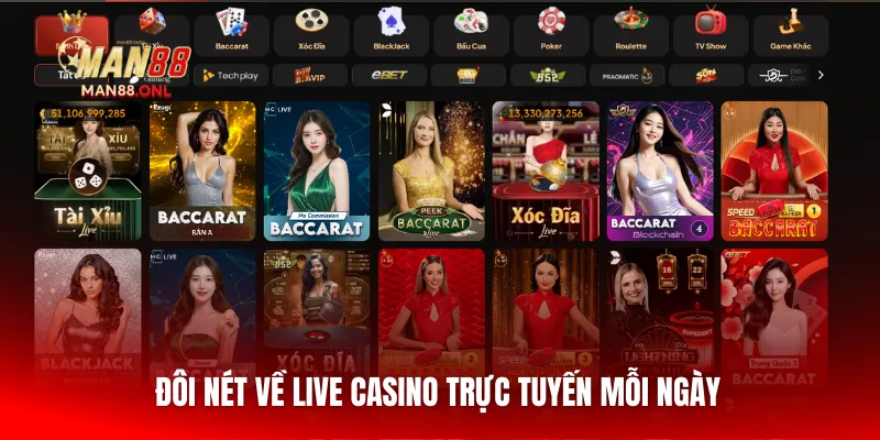 Đôi nét về Live Casino trực tuyến mỗi ngày